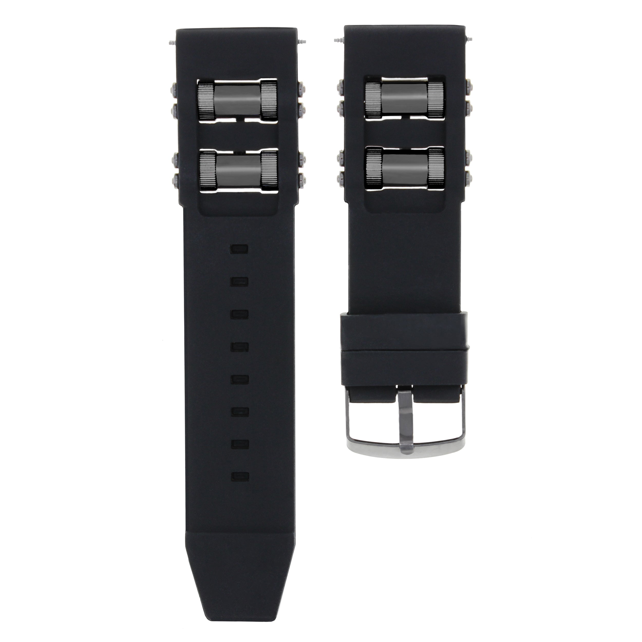 26MM RUBBER WATCH BAND STRAP FOR INVICTA RUSSIAN 1201 1433 1805 1845 BLACK BARREL