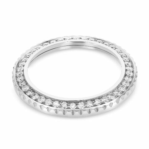 2CT ROUND BEAD SET RIDGE DIAMOND BEZEL FOR LADIES 29MM YACHTMASTER 169622