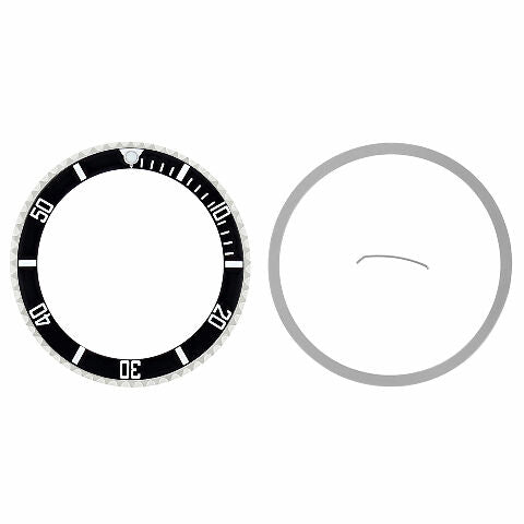 BEZEL & INSERT ROTATING KIT FOR ROLEX NO DATE SUBMARINER 14060, 14060M BLACK