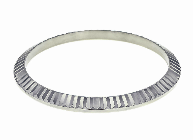 STAINLESS STEEL FLUTED BEZEL FOR ROLEX DATEJUST 116200, 116234, 116244 36MM NM