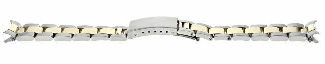 17MM MIDSIZE 14K/SS TWO TONE OYSTER WATCH BAND FOR ROLEX 31MM DATEJUST